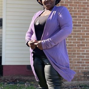 Knee length cardigan